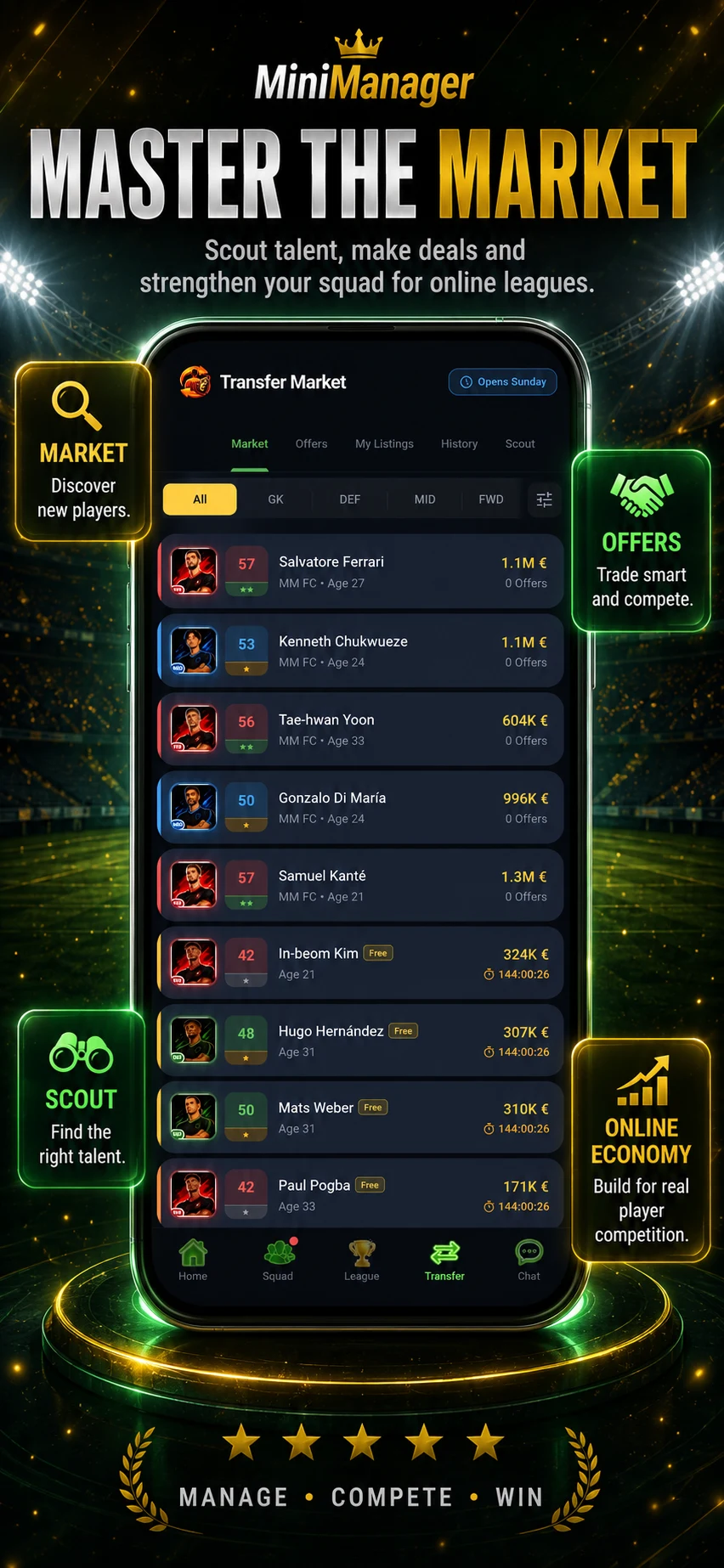 MiniManager - Football Manager screenshot