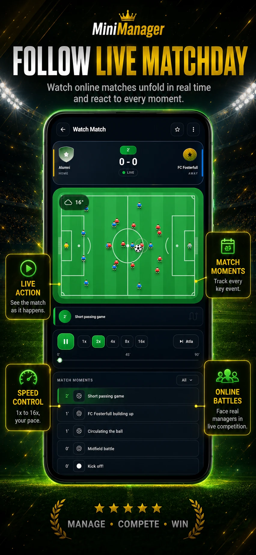 MiniManager - Football Manager screenshot