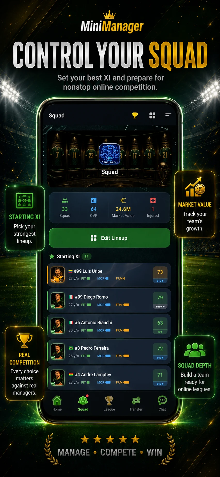 MiniManager - Football Manager screenshot