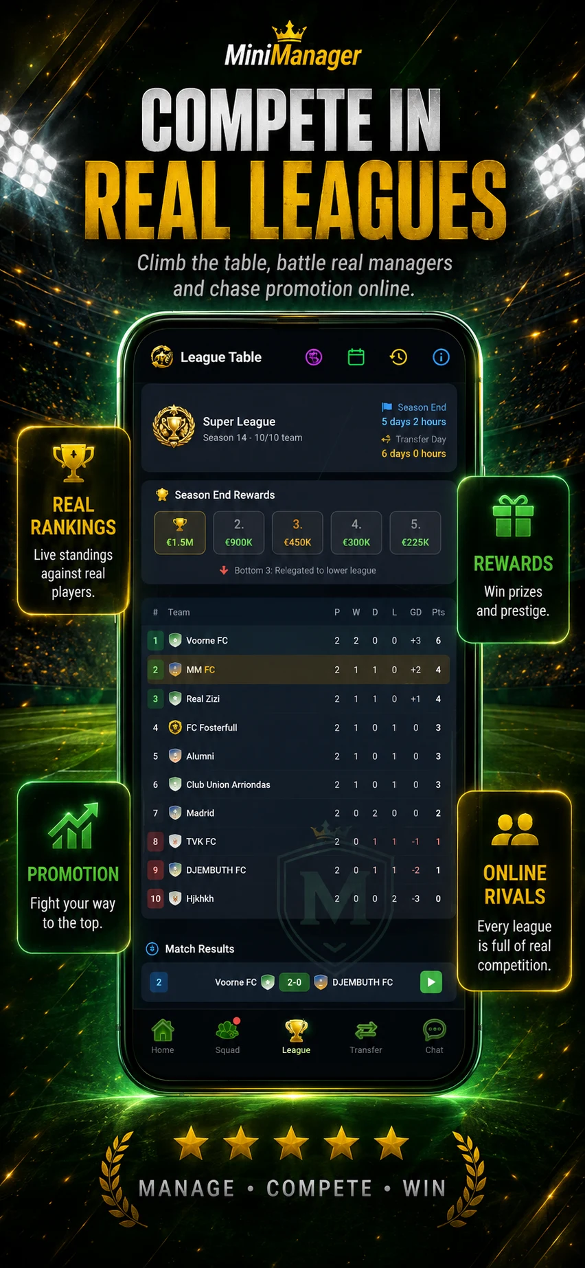 MiniManager - Football Manager screenshot